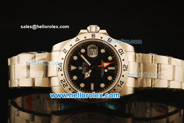 Rolex Explorer Automatic Full Steel with Black Dial-ETA Coating - Click Image to Close